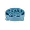 Miska DUVO+ na pomalé jedenie, modrá 700ml - M - 25,5x25,5x5cm