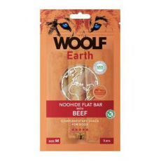 WOOLF Earth poh. NooHide M Flat Bar Beef 90g WOOLF Earth poh. NooHide M Flat Bar Beef 90g