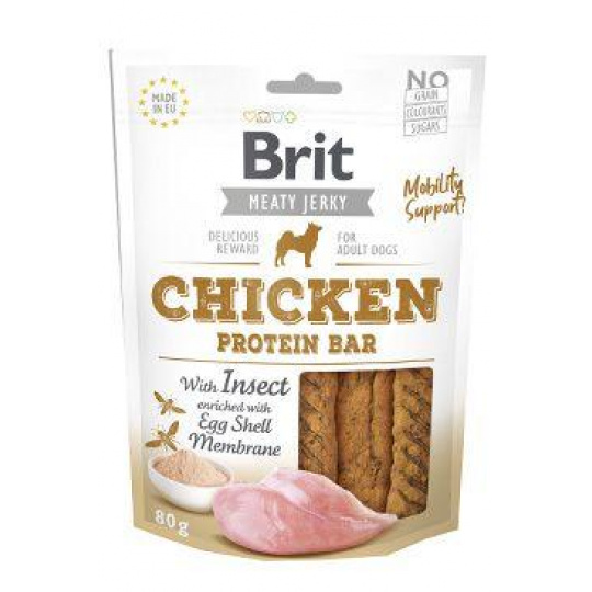 Brit Jerky Chicken with Insect Protein Bar 80g