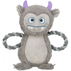 Be Eco Monster - príšerka, hračka/preťahovadlo pre psy, 33 cm, polyester/bavlna, sivá