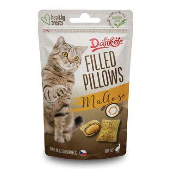 Dafiko plnené vankúšiky pre mačky s maltózou 40g