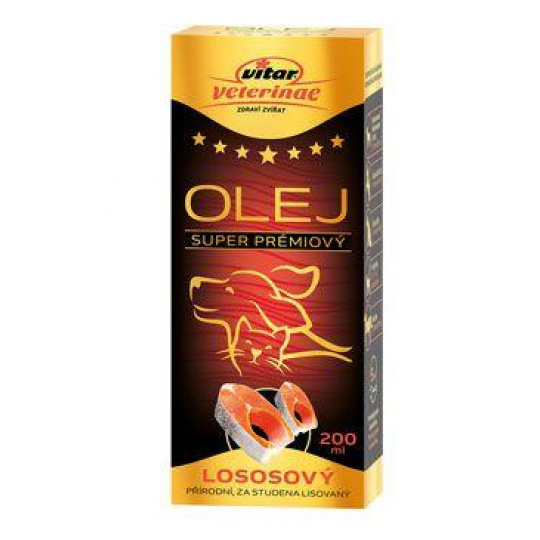 VITAR Veterinae Lososový olej 200ml VITAR Veterinae Lososový olej 200ml