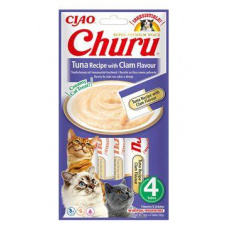 Churu Cat Tuniakový Recept s Príchuťou Mušlí 4x14g