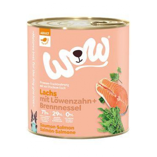 WOW Dog konz. Adult losos s rajčinami 800g WOW Dog konz. Adult losos s rajčinami 800g