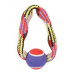 Hračka pes TENNIS BALL ROPE kruh 23cm Zolux