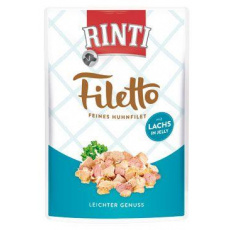 Rinti Dog Filetto kapsička kuracie+losos v želé 100g