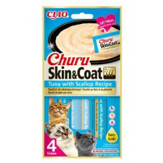 Churu Cat Skin&Coat Tuna with Scallop Recipe 4x14g Churu Cat Skin&Coat Tuna with Scallop Recipe 4x14g