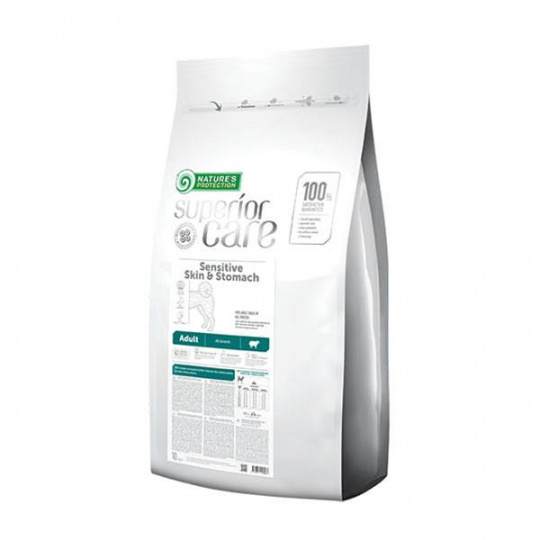 Natures P Superior care dog GF adult Sensitive skin&stomach lamb all breeds 10 kg Natures P Superior care dog GF adult Sensitive skin&stomach lamb all breeds 10 kg