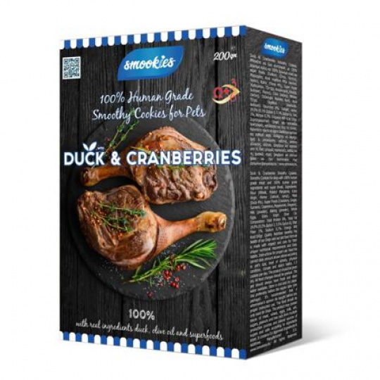 SMOOKIES Premium DUCK - kačacie sušienky 100% human grade, 200g SMOOKIES Premium DUCK - kačacie sušienky 100% human grade, 200g