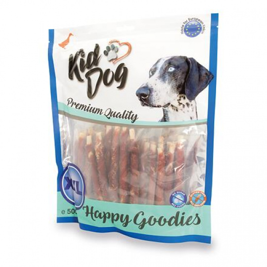 KIDDOG kačacie mäso na byvolej tyčinke - 8 mm/12 cm 500 g