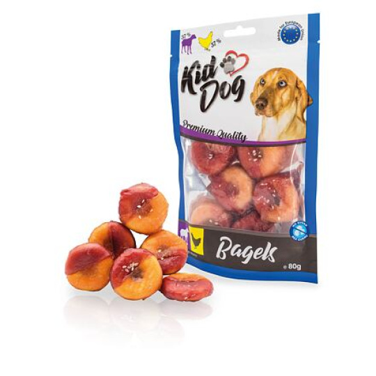 KIDDOG jehněčí & kuřecí Bagel 80 g