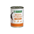 Natures P KONZERVA dog adult Beef & Turkey 400 g