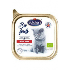 Butcher's Cat Bio Foods s hovädzím vanička 85g Butcher's Cat Bio Foods s hovädzím vanička 85g