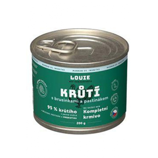 Louie Dog konz. Morka s brus.petržlen, prebiotiká 200g Louie Dog konz. Morka s brus.petržlen, prebiotiká 200g