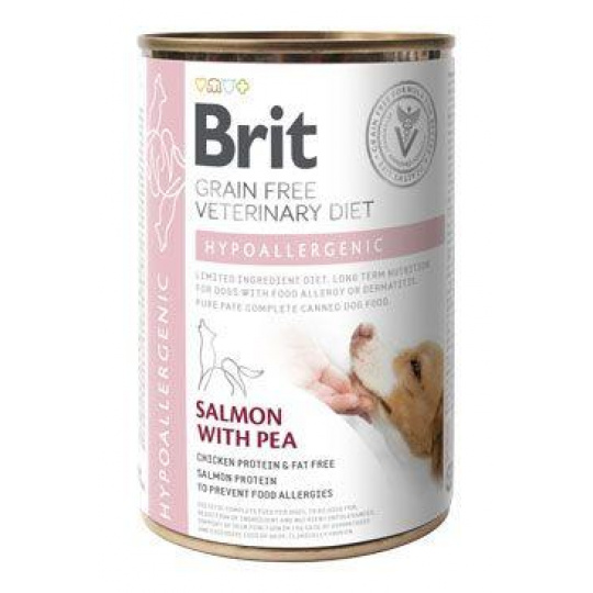 Brit VD Dog GF konz Hypoallergenic 400g