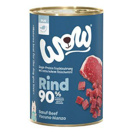 WOW Dog konz. PUR hovädzie monoproteín 400g WOW Dog konz. PUR hovädzie monoproteín 400g
