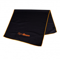Športový rýchloschnúci uterák Black/Orange - GymBeam