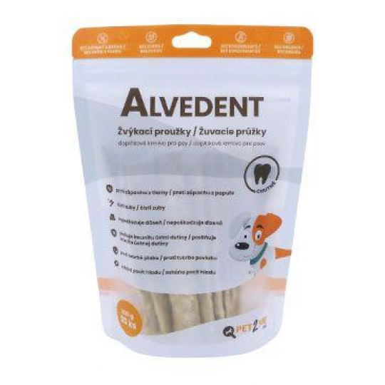 Alvedent Pet2Me žuvacie pásiky pre psy 20ks/200g Alvedent Pet2Me žuvacie pásiky pre psy 20ks/200g