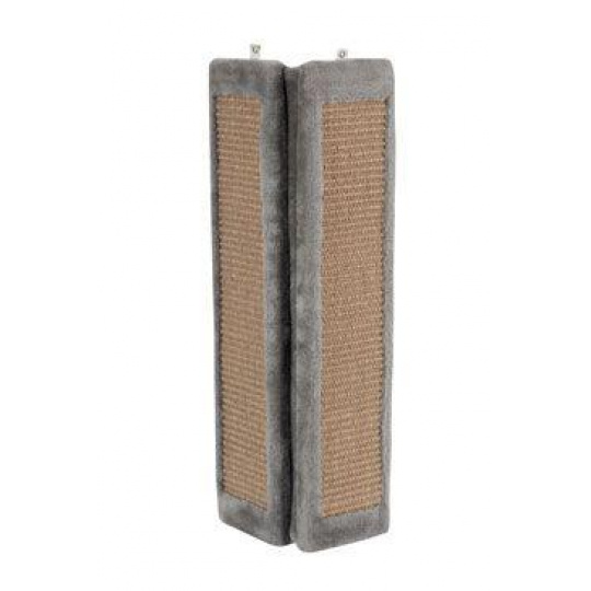 Škrabadlo na stenu rohové sivá 58cm Zolux