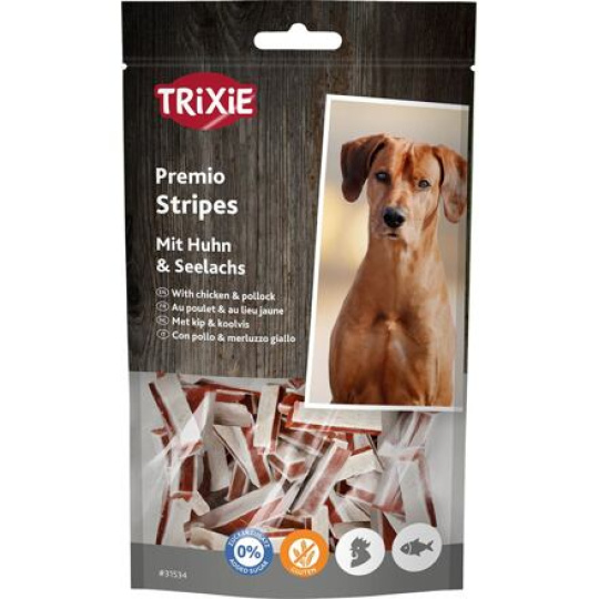 Premio STRIPES Ligh pásky kuře-treska 75 g