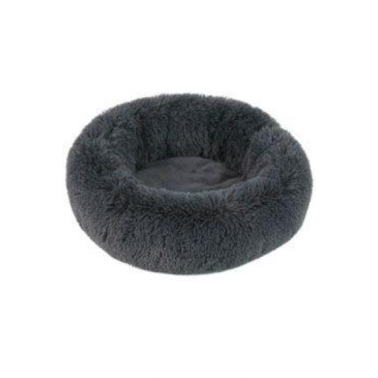 Pelech okrúhly ADELE s dlhým vlasom 50cm sivá