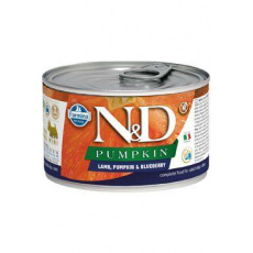 N&D DOG PUMPKIN Adult Lamb & Blueberry Mini 140g