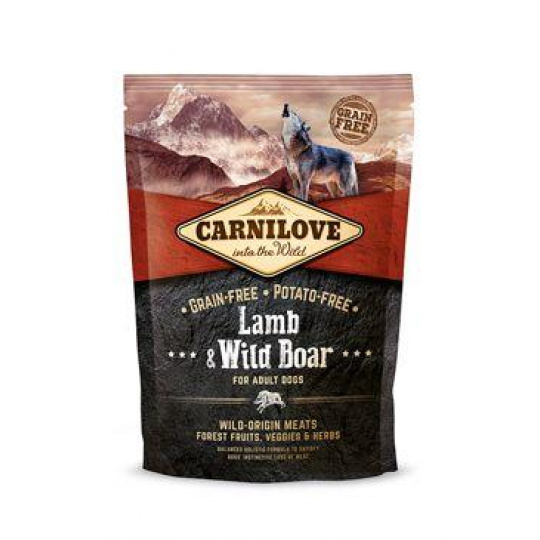 Carnilove Dog Lamb & Wild Boar for Adult 1,5kg