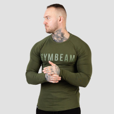 Tričko s dlhým rukávom FIT Military Green - GymBeam Tričko s dlhým rukávom FIT Military Green - GymBeam