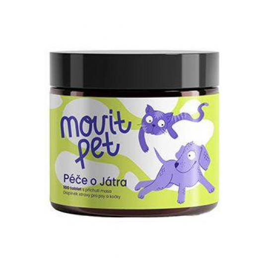 MOVit PET Péče o játra, s příchutí masa 100tbl MOVit PET Péče o játra, s příchutí masa 100tbl