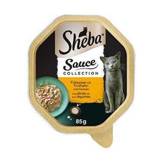 Sheba vanička Sauce Collection s morčacím a zeleninou 85g Sheba vanička Sauce Collection s morčacím a zeleninou 85g