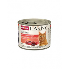 Animonda CARNY® cat Senior hovädzie a morčacie srdcia bal. 6 x 200 g konzerva