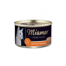 Miamor Cat Filet konzerva tuňák+křepel. vejce želé100g