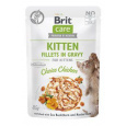Brit Care Cat Fillets in Gravy Kitten Choi.Kuracie mäso 85g