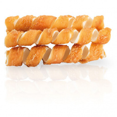 KIDDOG BUFFET SPRING kuracie mäso na byvolej koži [25 ks], 16 cm / 40-45 g