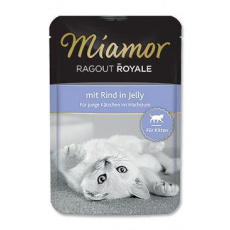 Miamor Cat Ragout Junior kapsa hovězí v želé 100g