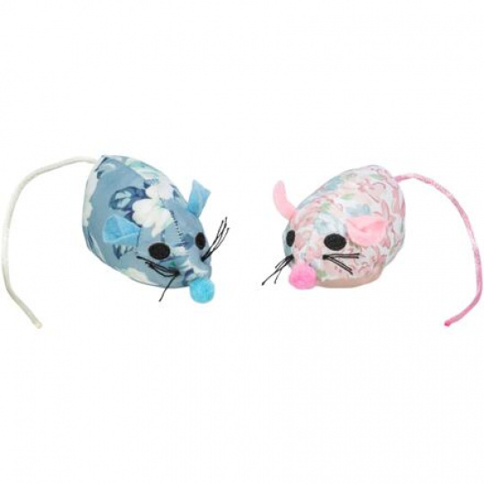 Myška mini látková s catnipom, 4,5 cm