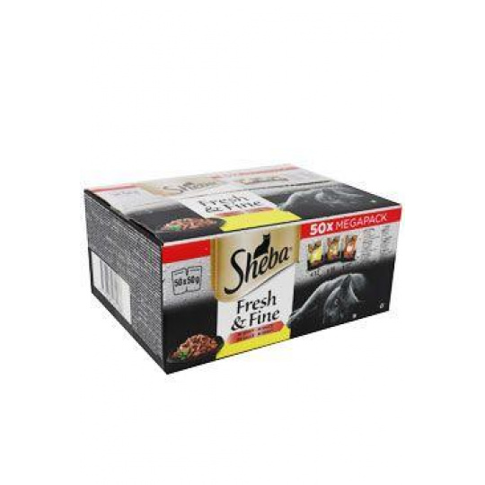 Sheba kapsička Fresh&Fine hydinový výber 50x50g