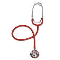 Fonendoskop CVET dvojkomorový 1-hadičkový červený