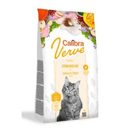 Calibra Cat Verve GF Sterilised Chicken&Turkey  750g