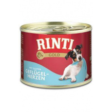 Rinti Dog Gold konzerva hydinové srdiečka 185g Rinti Dog Gold konzerva hydinové srdiečka 185g