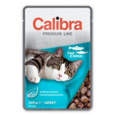 Calibra Cat kapsička Premium Adult Pstruh & Losos 100g