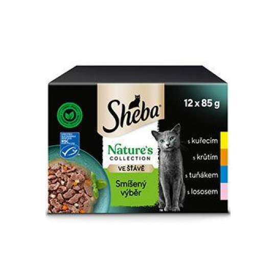 Sheba kapsička Nature's Collection mix výber 12x85g