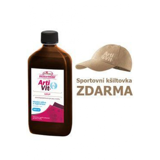 VITAR ArtiVit Sirup 500ml+kšiltovka béžová
