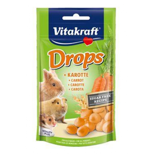 Vitakraft Rodent all poch. Carotties Drops 75g