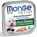 MONGE FRESH - paštéta a kúsky s kuracím mäsom a zeleninou 100g pre psy