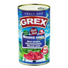 GRAND Dog konz. Grex Adult mäsová zmes 1280g