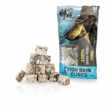 KIDDOG SUPER PREMIUM 100% rybie kocky - koža z tresky 80 g