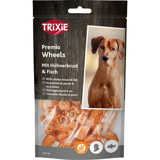 Premio FISH CHICKEN WHEELS mäkké kolieska kuracie s rybou 75 g