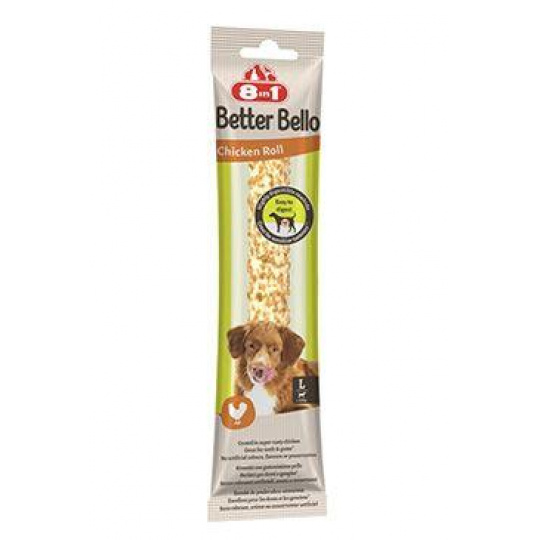 Pochoutka 8in1 Better Bello Chicken Roll L 80g/1ks Pochoutka 8in1 Better Bello Chicken Roll L 80g/1ks