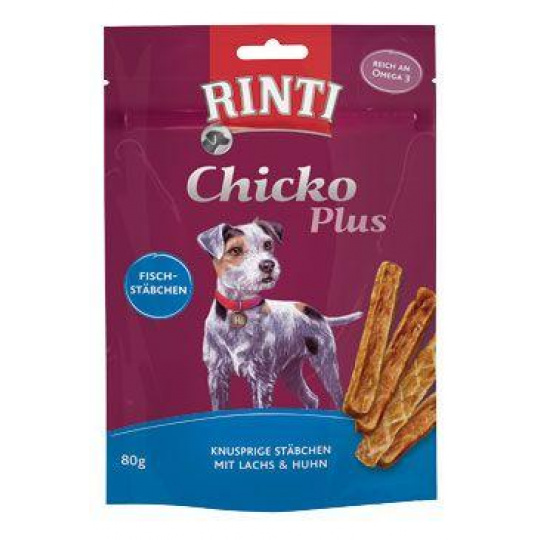 Rinti Dog Extra Chicko Plus pochúťka losos+kuracie 80g